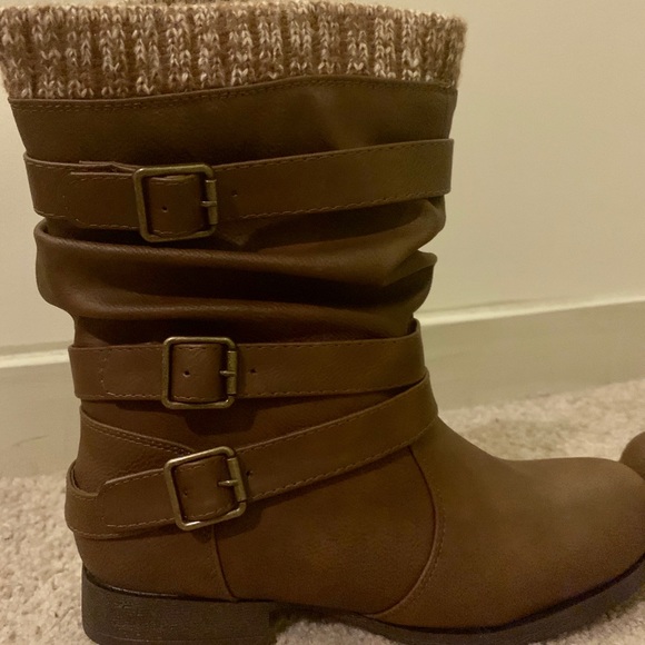 NWOT Nafise Sweater Cuff Boot - Picture 5 of 7
